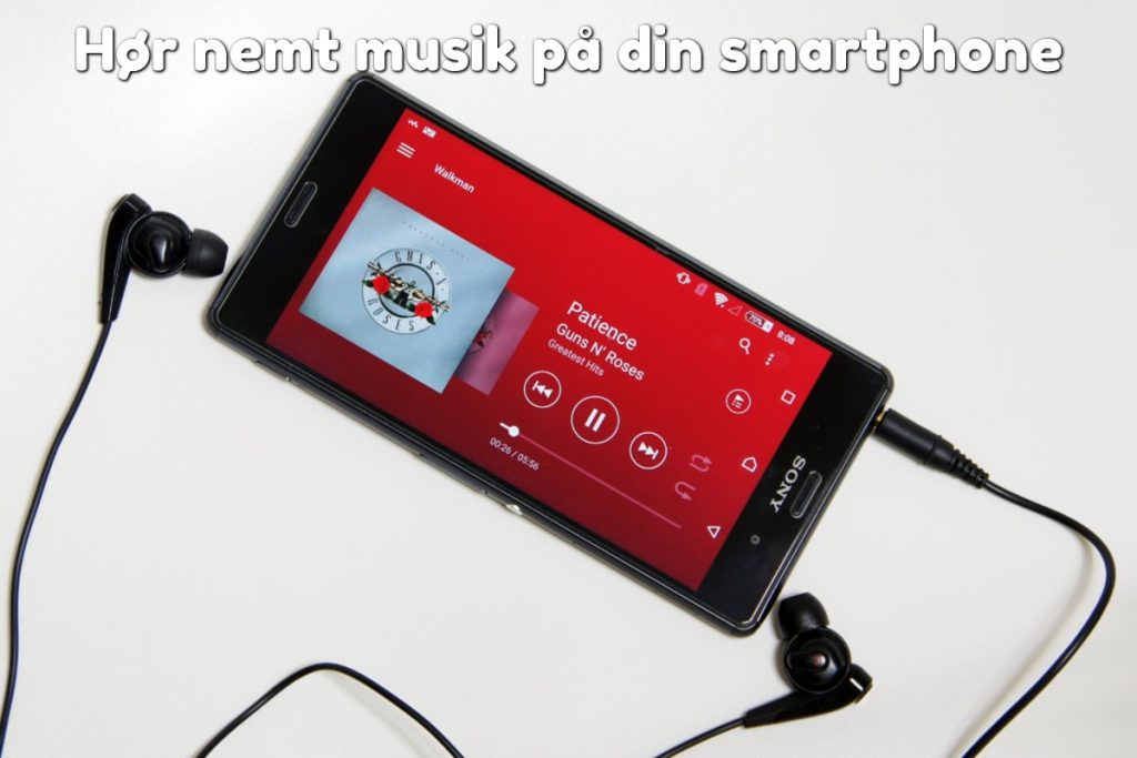 Hør nemt musik på din smartphone